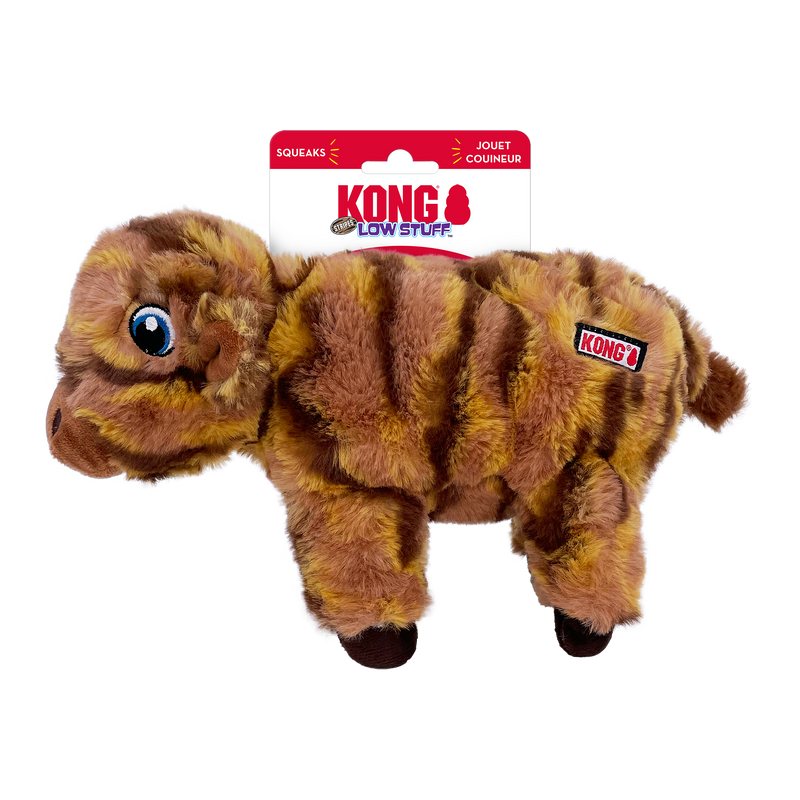 KONG Low Stuff Stripes Cow Medium
