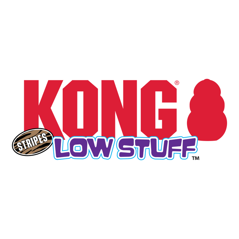 KONG Low Stuff Stripes Donkey Medium