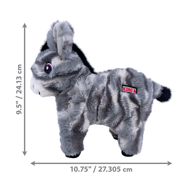 KONG Low Stuff Stripes Donkey Medium