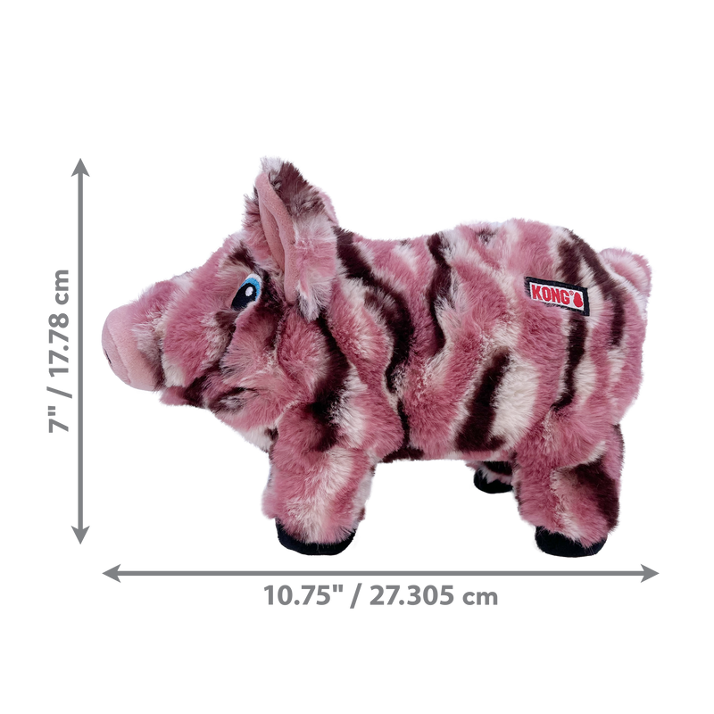 KONG Low Stuff Stripes Pig Medium