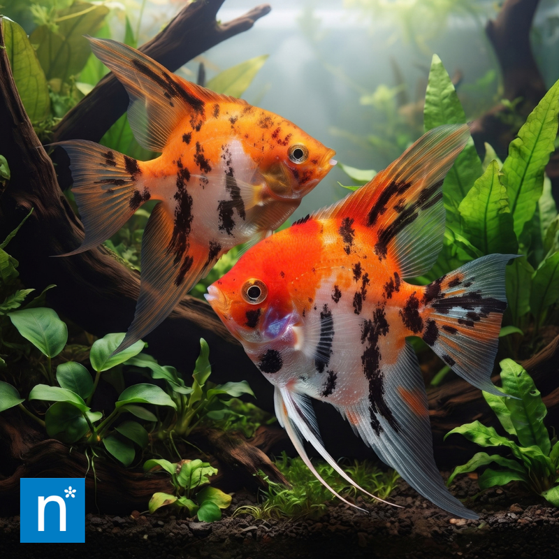 Koi Full Orange Angelfish | Pterophyllum scalare