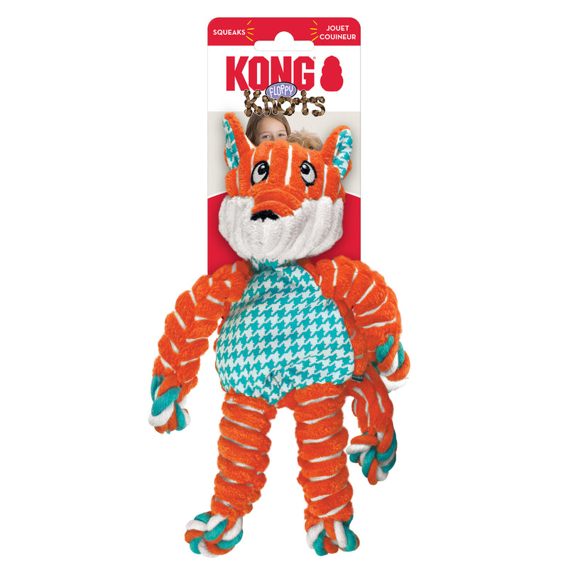 KONG Holiday Floppy Knots Fox Sm/Md