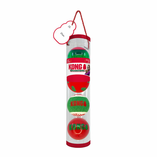 KONG Holiday Occasions Balls 4-Pk Md