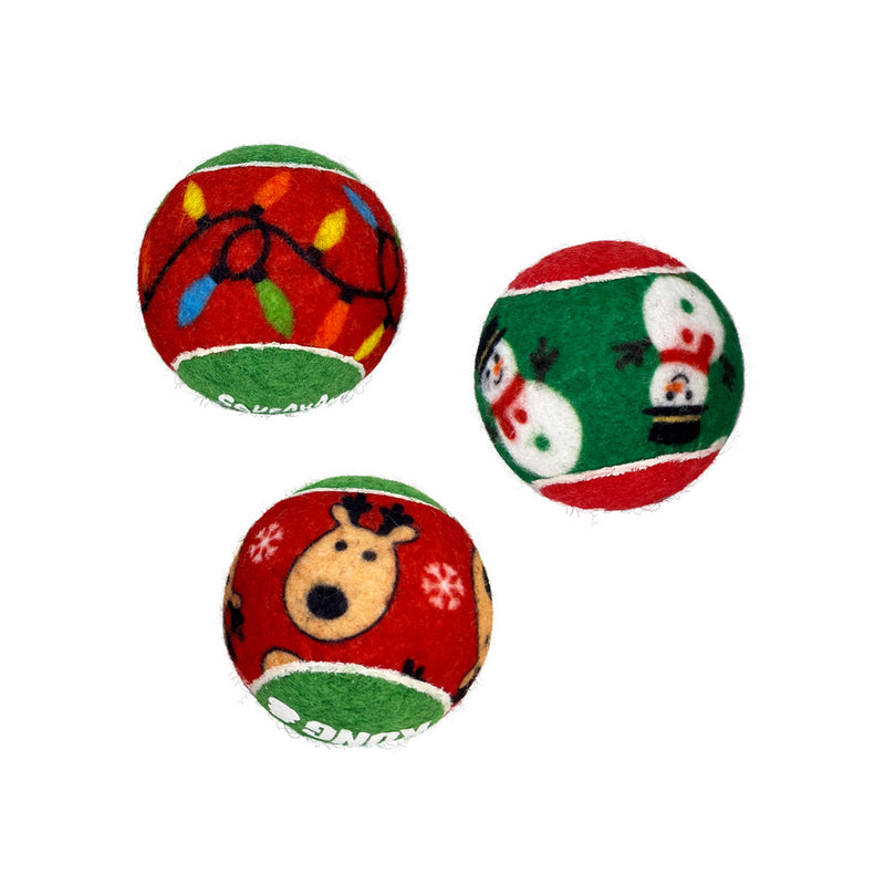 KONG Holiday Squeakair  Balls 6-Pk Md