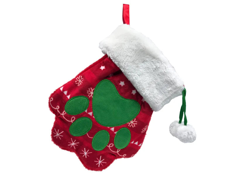 KONG Christmas Holiday Stocking Paw Large