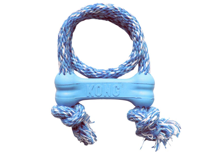 Kong Puppy Goodie Bone With Rope Extra Small