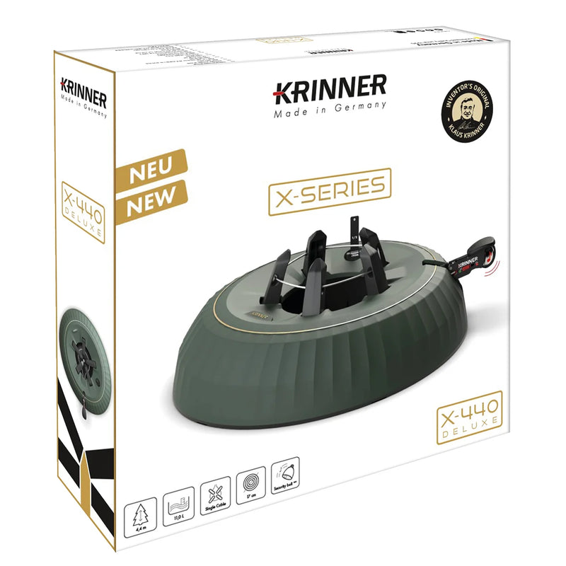 Krinner Christmas Tree Stand For Real Christmas Trees Up To 4.4m X-440 Deluxe
