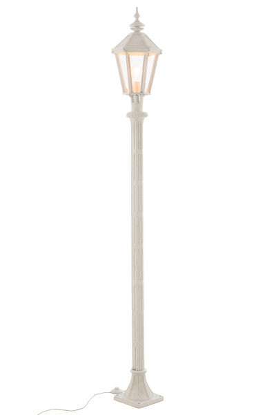 Lantern Pole Cast Iron White (26 x 26 x 210cm)