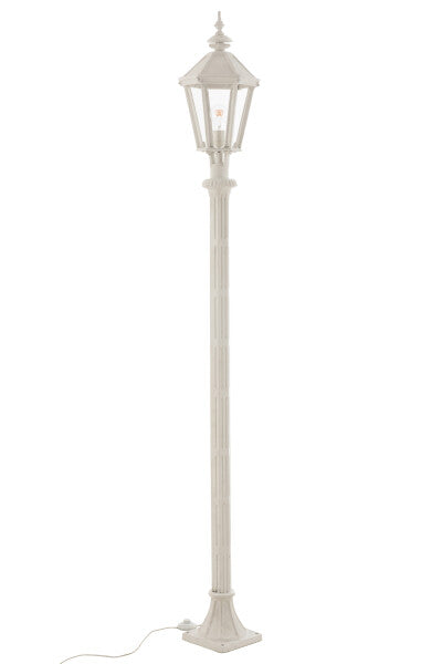 Lantern Pole Cast Iron White (26 x 26 x 210cm)