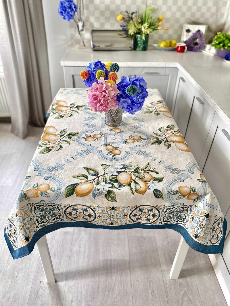 Limaso Lemon Grove Tapestry Tablecloth – additional product view 5