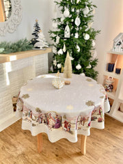 Limaso Bethlehem Miracle Nativity Round Christmas Tablecloth – additional product view 3