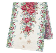 Limaso Silver Celebration Christmas tapestry table runner 45 x 140 cm