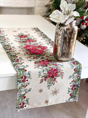 Limaso Silver Celebration Christmas Tapestry Table Runner – additional product view 3
