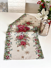 Limaso Silver Celebration Christmas Tapestry Table Runner – additional product view 7