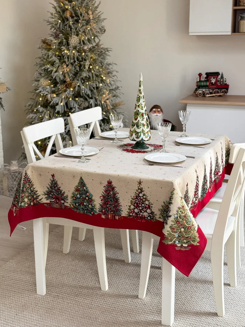 Limaso Ruby Christmas tapestry tablecloth 137 x 240 cm
