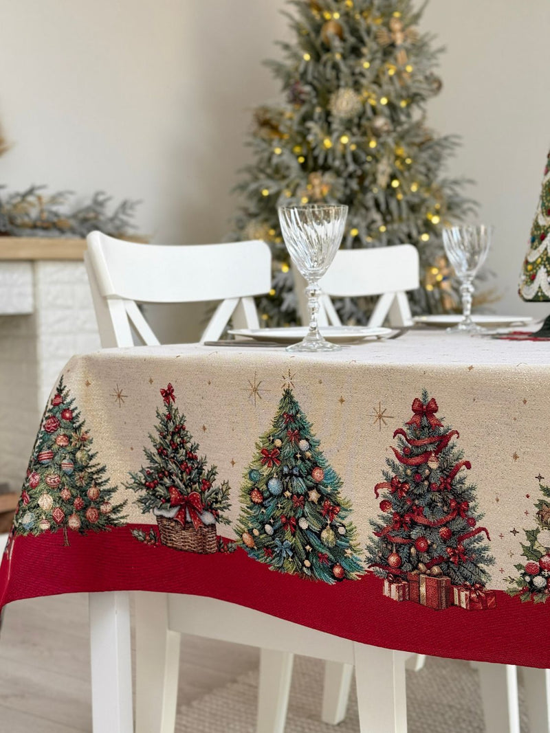 Limaso Ruby Christmas Tapestry Tablecloth – additional product view 3