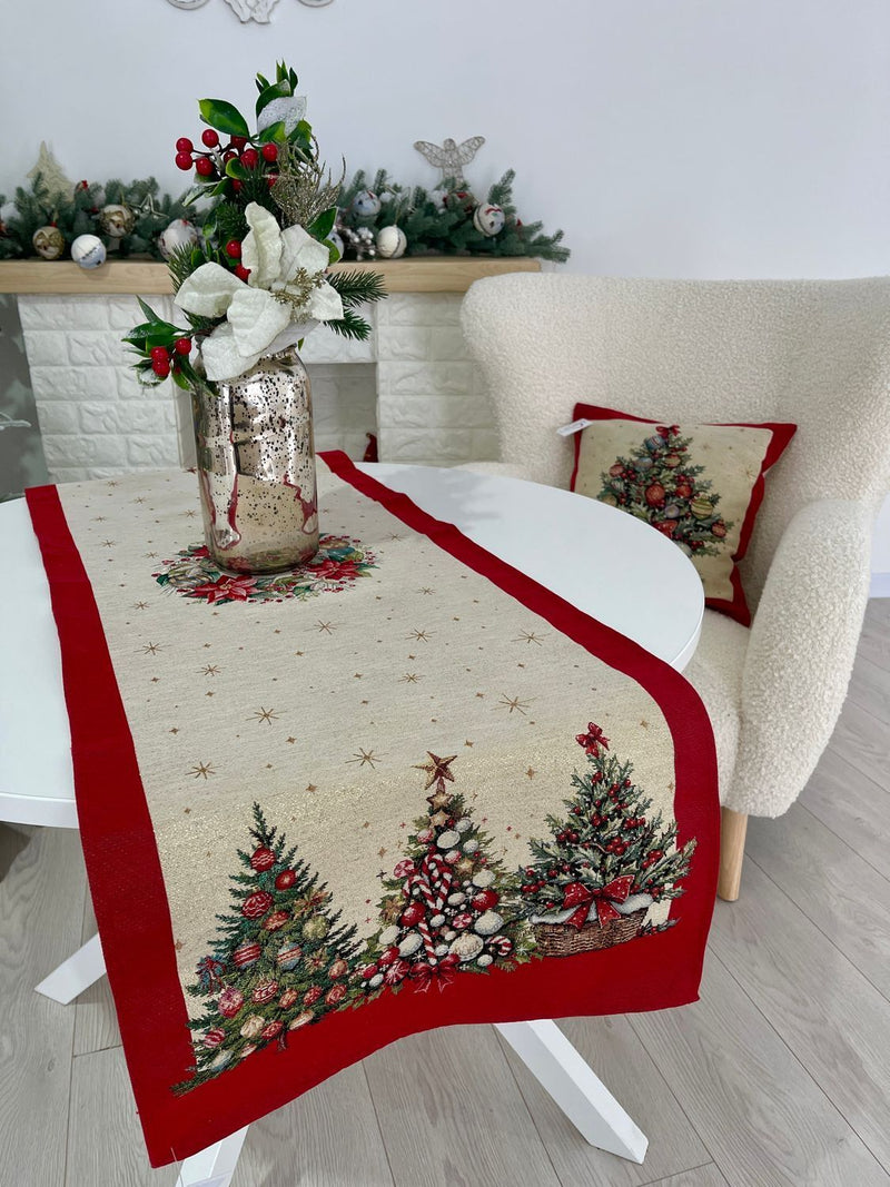 Limaso Ruby Christmas Tapestry Table Runner – additional product view 2