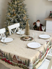Limaso Ivory Christmas Tapestry Tablecloth – additional product view 3