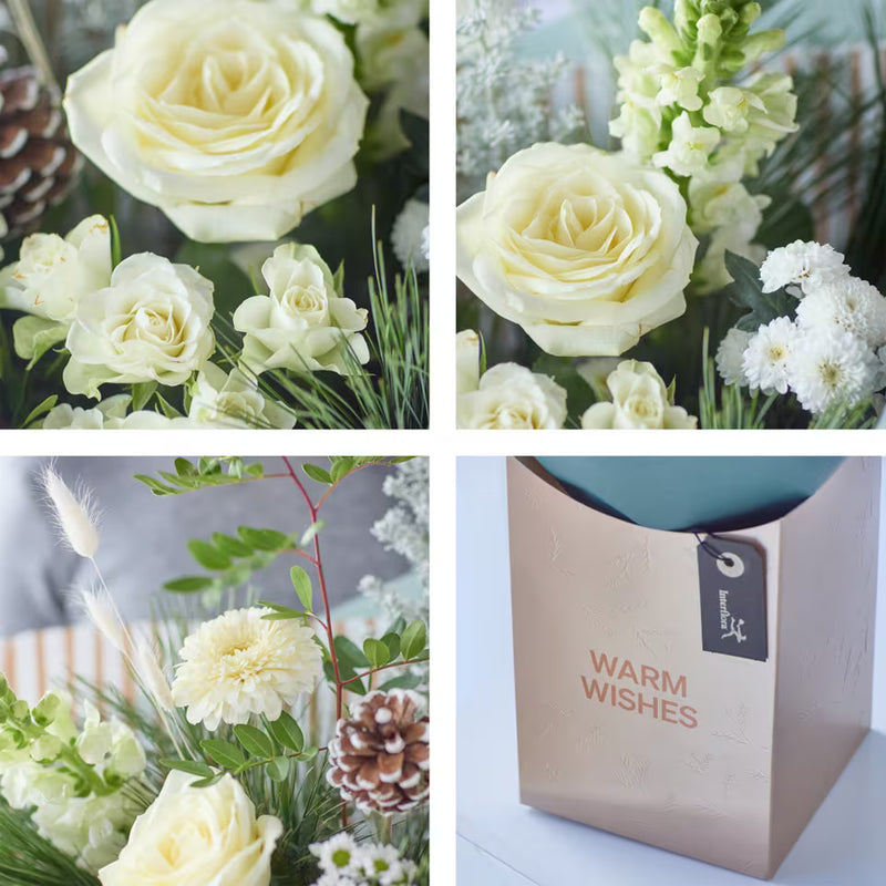 Lovely Winter Gift Box with Chocolates and Card