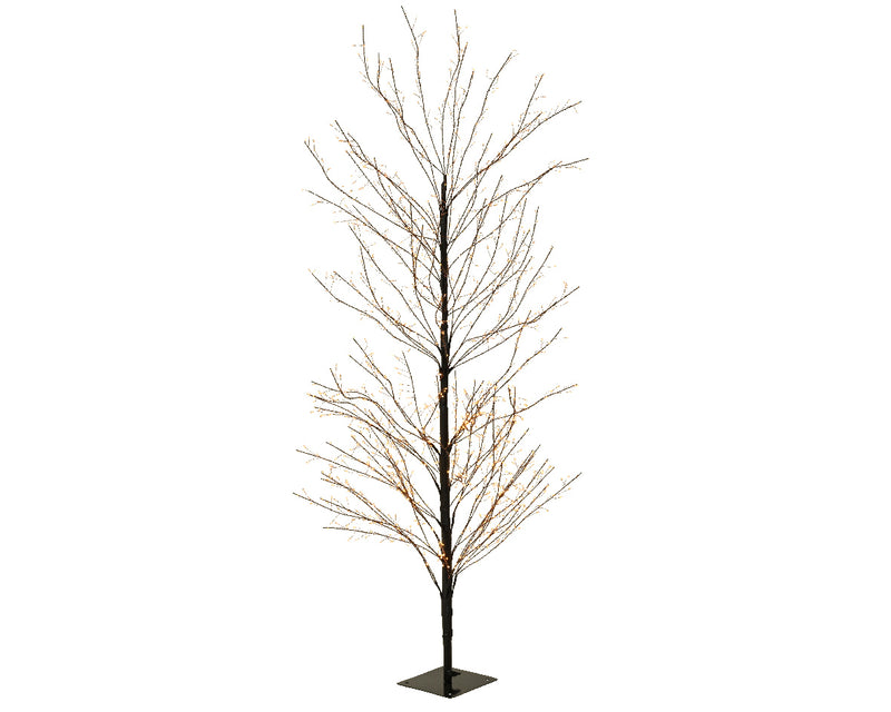 Lumineo Micro LED Outdoor Birch Tree with 1755 Classic Warm white micro lights (D70cm x H.180cm) Black Stem