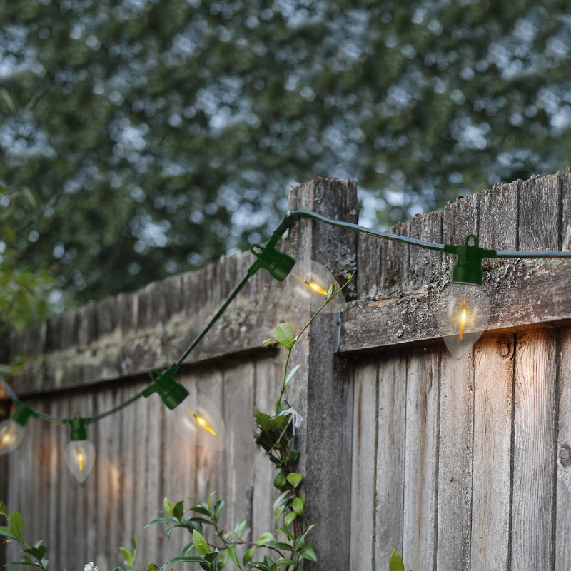 Lumineo Garden Party Light With 8 Flicker Flame LED Lights 3.5m