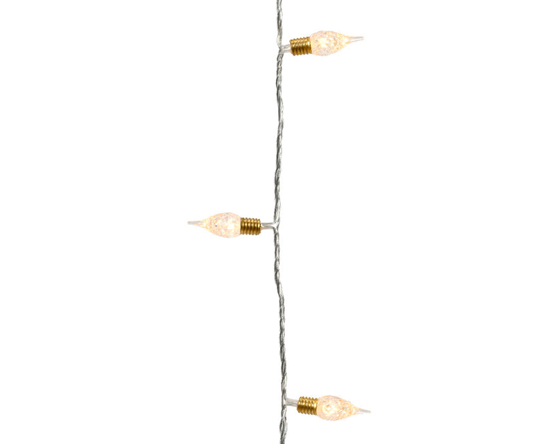 Lumineo Vintage 180 Twinkle Warm White Christmas Lights With Transparent Cable 17.9m