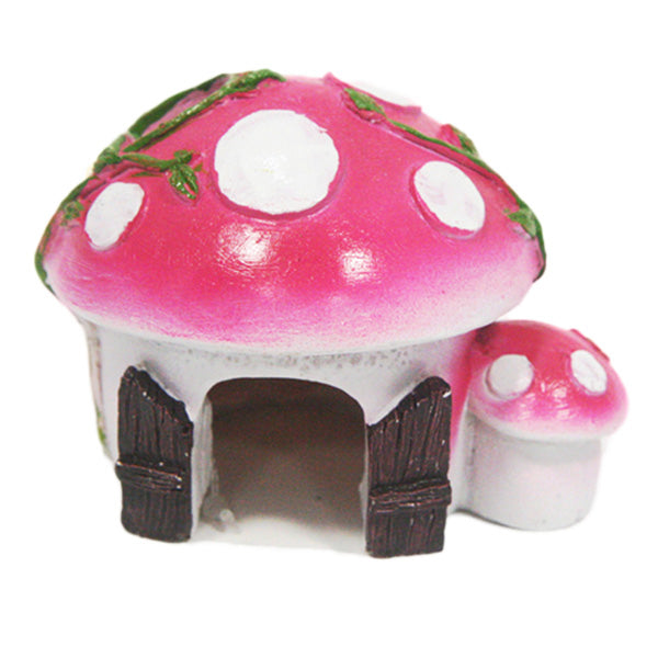 Betta Pink Mushroom House (8cm x 7.5cm x 6.5cm)