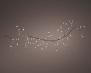 Micro LED Christmas garland with 165 warm white lights 150 cm