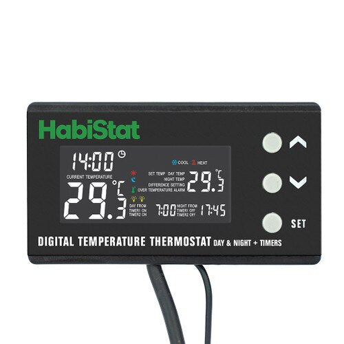 HabiStat Digital Temperature Thermostat, Day/Night Timer, 600W — supplier view 2