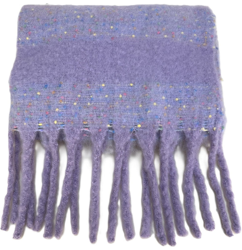 Nancy Cosy Scarf - Lilac by Powder styled on a plain background