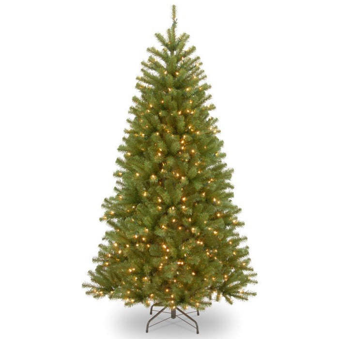 7.5 Foot North Valley Spruce PreLit Artificial Christmas Tree With 55
