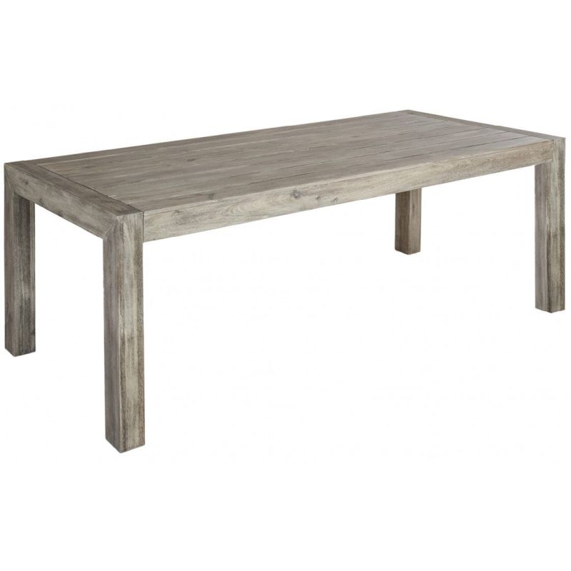 Old England Grey Painted Table 2m X 0.9m - Acacia Wood