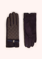 Penelope Gloves - Chocolate by Powder shown from front and back