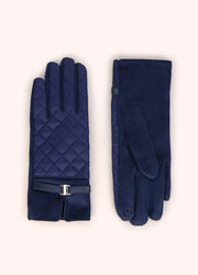 Penelope Gloves - Navy by Powder shown from front and back