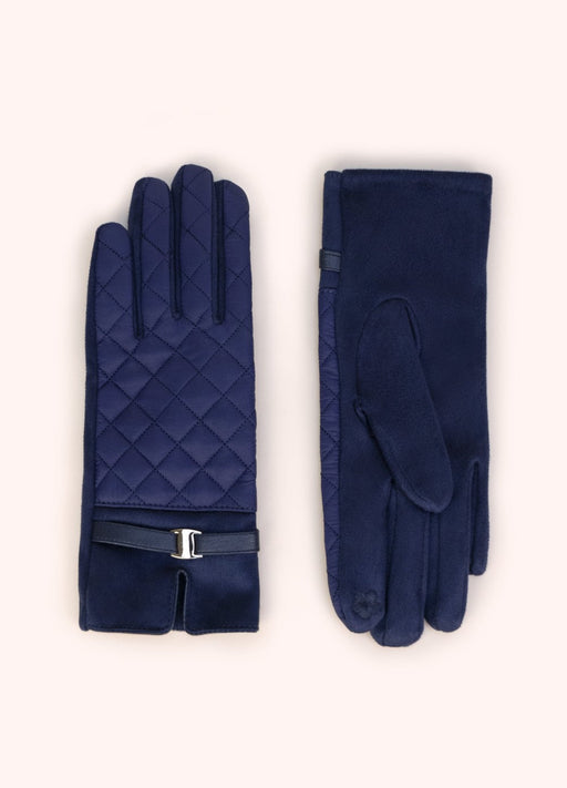 Penelope Gloves - Navy by Powder shown from front and back