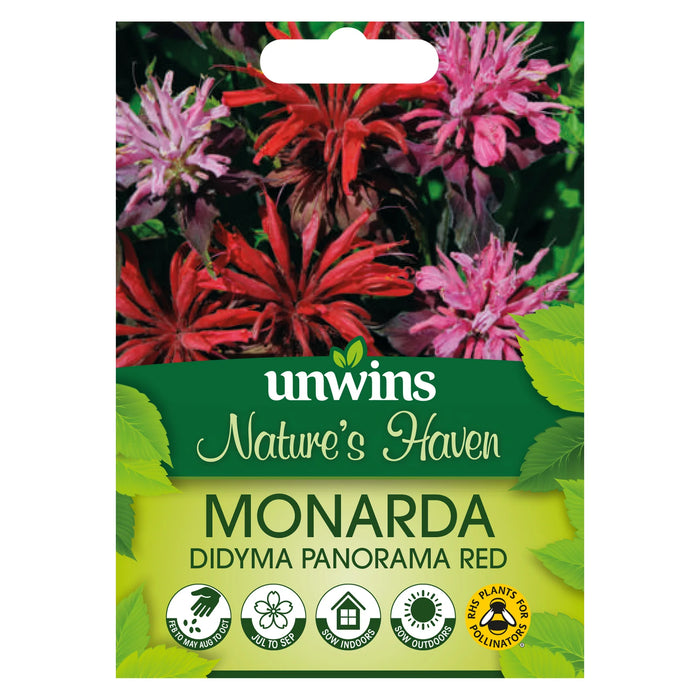 Nature's Haven Monarda Didyma Panorama Red Seeds