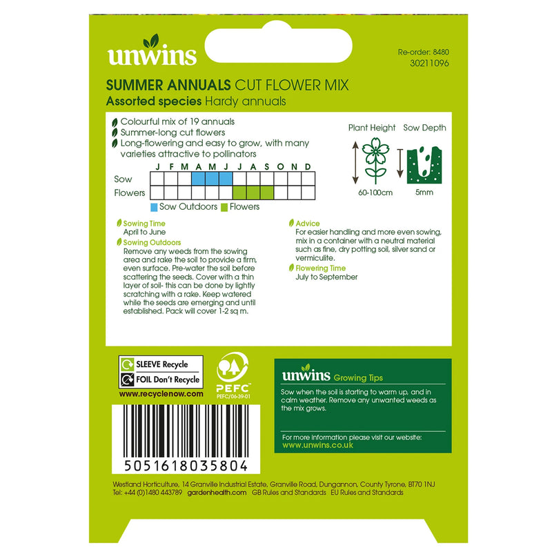 Natures Haven Summer Annuals Cut Flower Mix