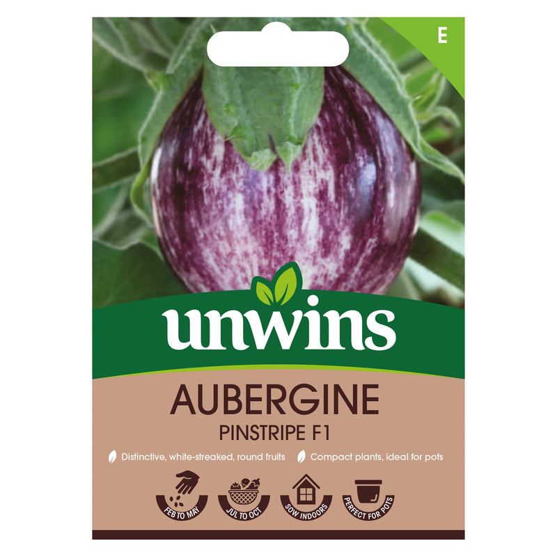 Aubergine Pinstripe F1  Vegetable