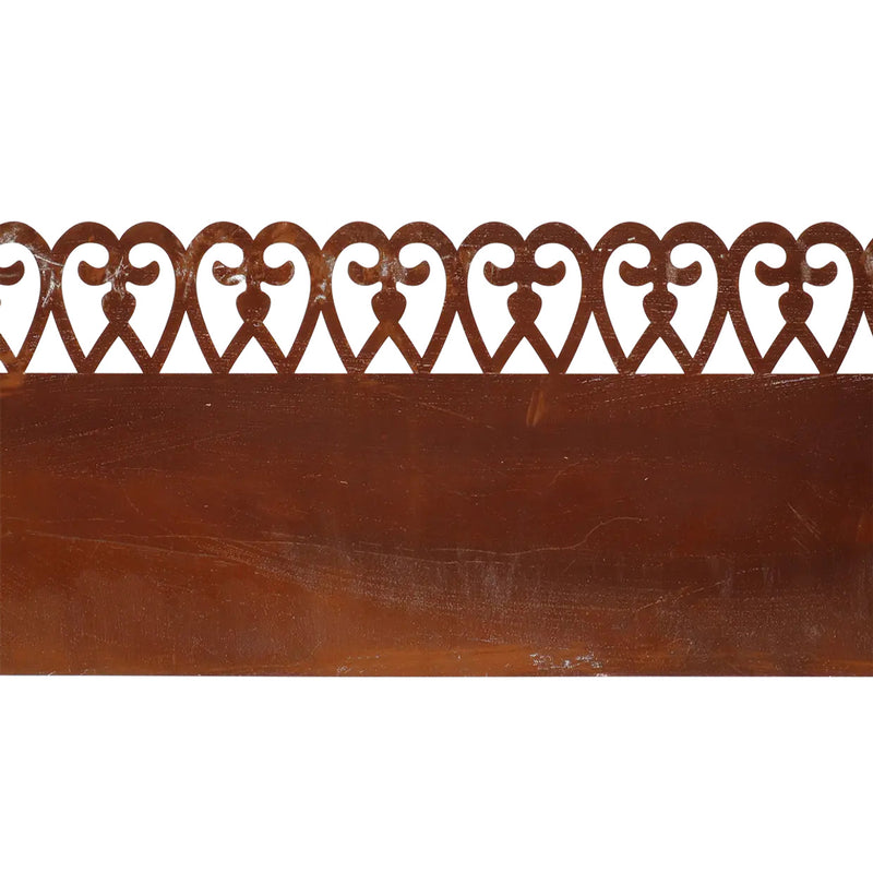 Esschert Rust Scroll Lawn Edging – 4.8 m