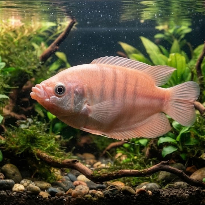 Pink Kissing Gourami | Helostoma temminckii