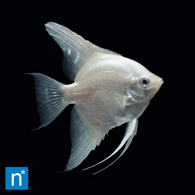 Platinum Angelfish (Large) | Pterophyllum scalare