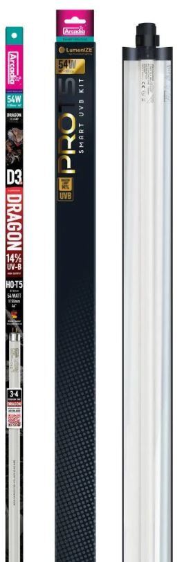 LumeniZe Pro T5 UVB Kit, D3+ Dragon, 14% UV-B, 54W