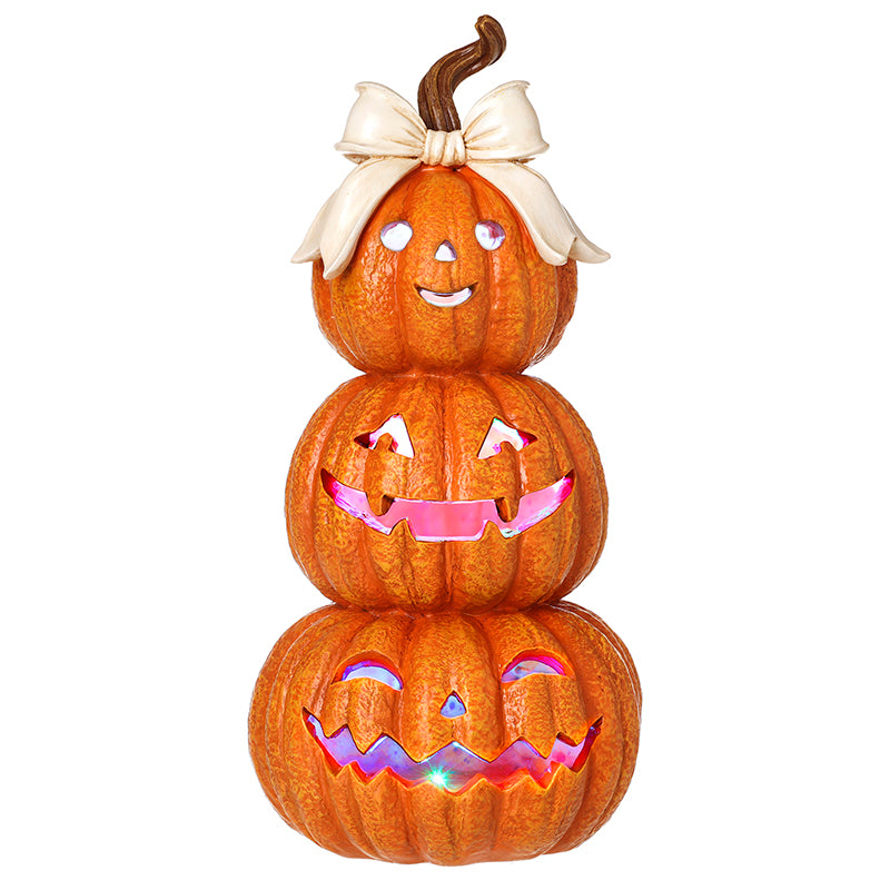 Pumpkin stack with cream bow – Heaven Sends