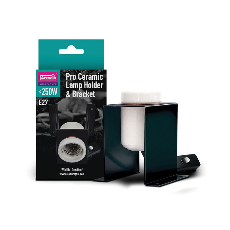 Arcadia Ceramic Lamp Holder and Bracket Pro — Pro Ceramic Lamp Holder Bracket