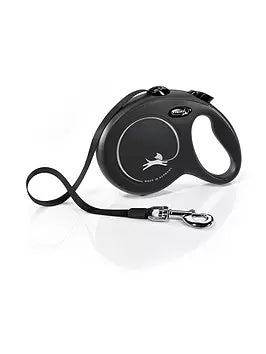 Flexi Classic Small Cord Lead Black- 8m