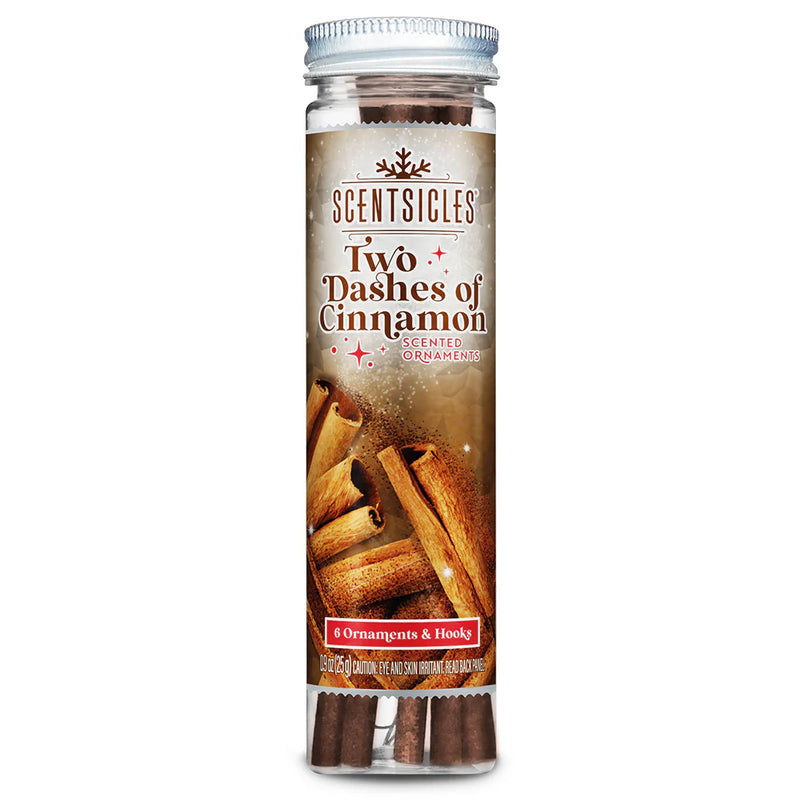 Scentsicles | Scented Christmas Tree Ornaments | Two Dashes Of Cinnamon - Pack of 6