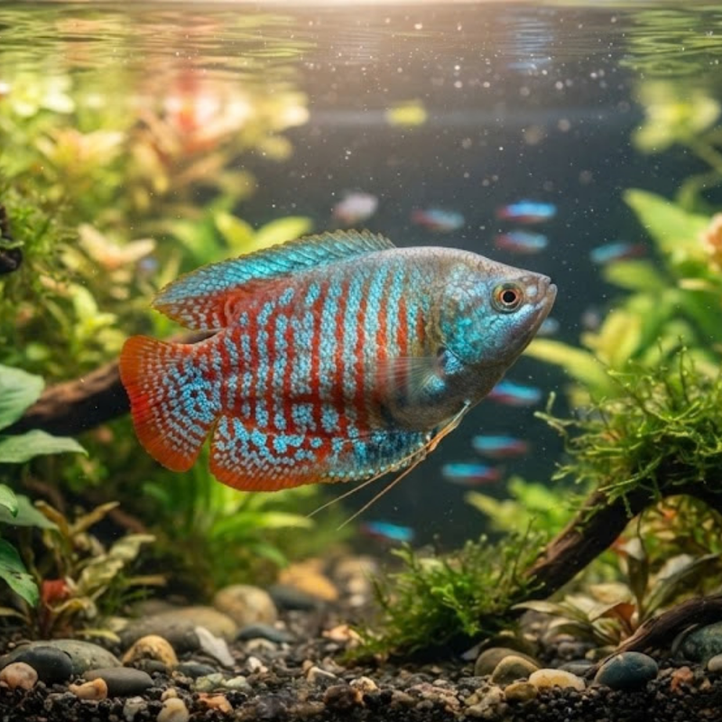 Rainbow Dwarf Gourami | Trichogaster lalius