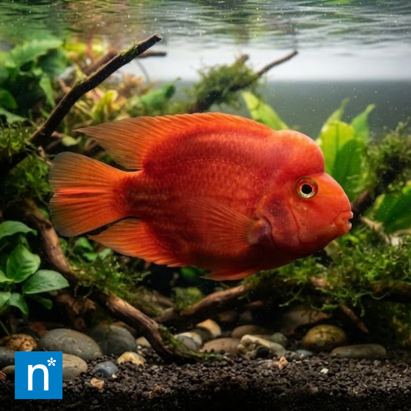 Red Fire Parrot Cichlid