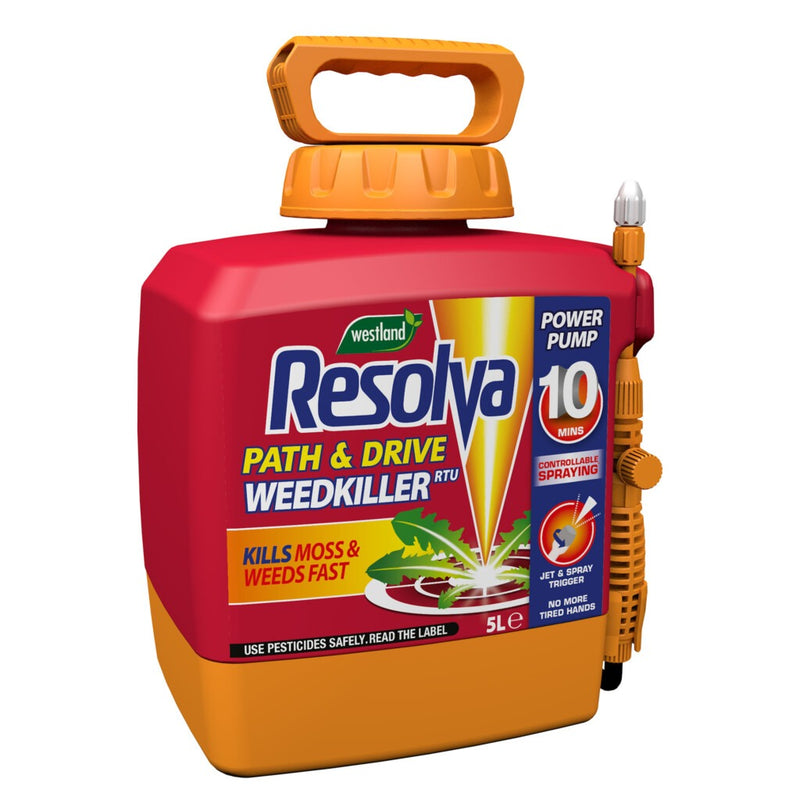 Resolva Path & Drive Weedkiller 5L Power Pump Ready to Use