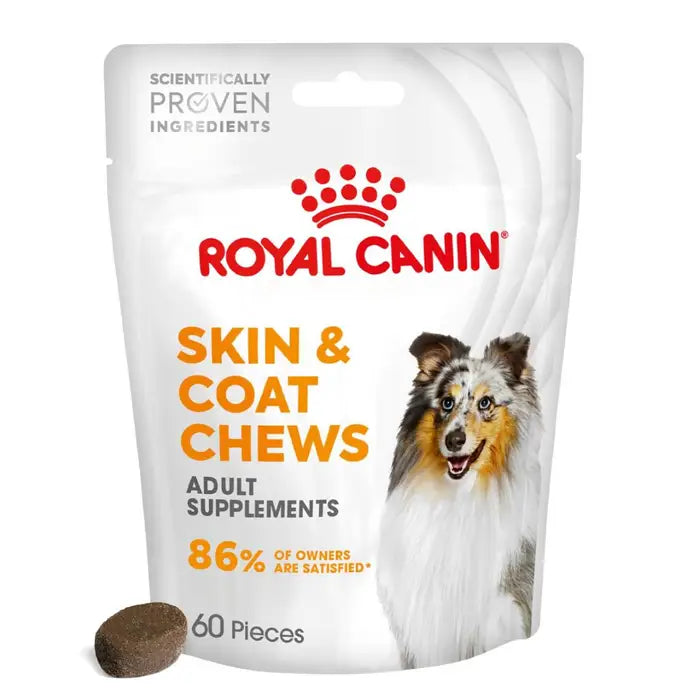 Royal Canin Skin & Coat Supplement Adult Dog Soft Chews 240g